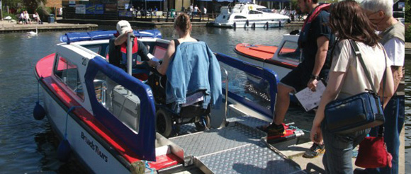 wheelchair day boat